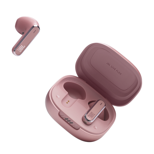 JBL Live Flex - Rose - True wireless Noise Cancelling earbuds - Detailshot 5
